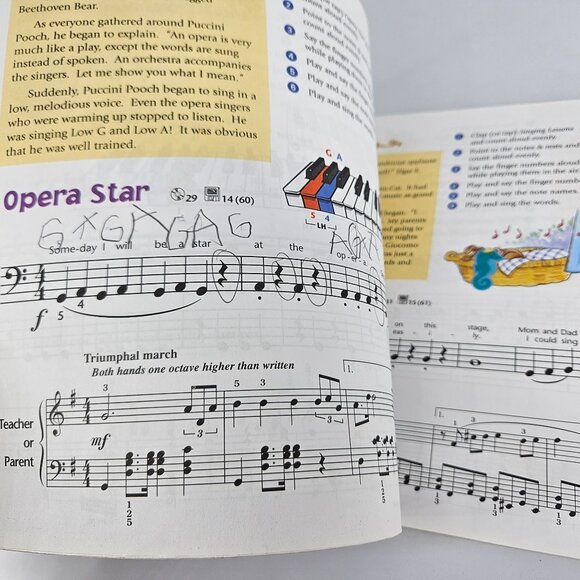 Alfred Music for Little Mozart Piano Learning Prep Level 4 Lesson Recital Lot 2 - Picture 4 of 12